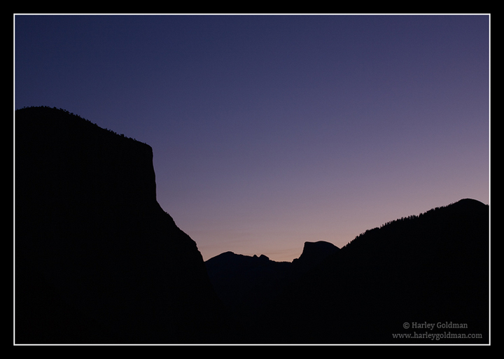 Tunnel View Silhouette