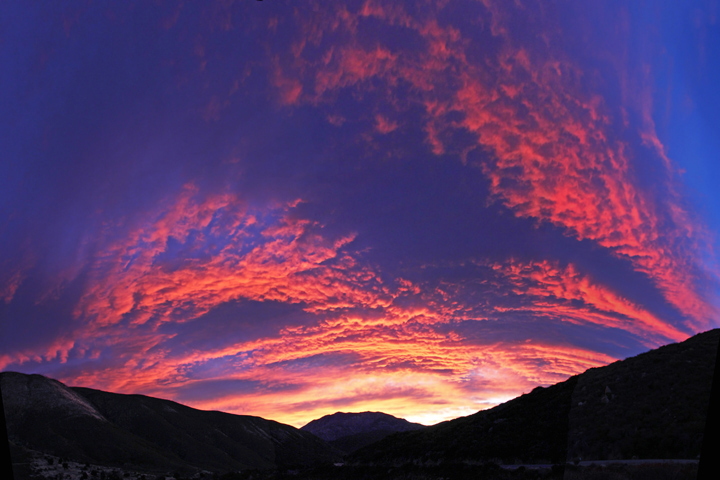 Sunrise - Rain Coming to California