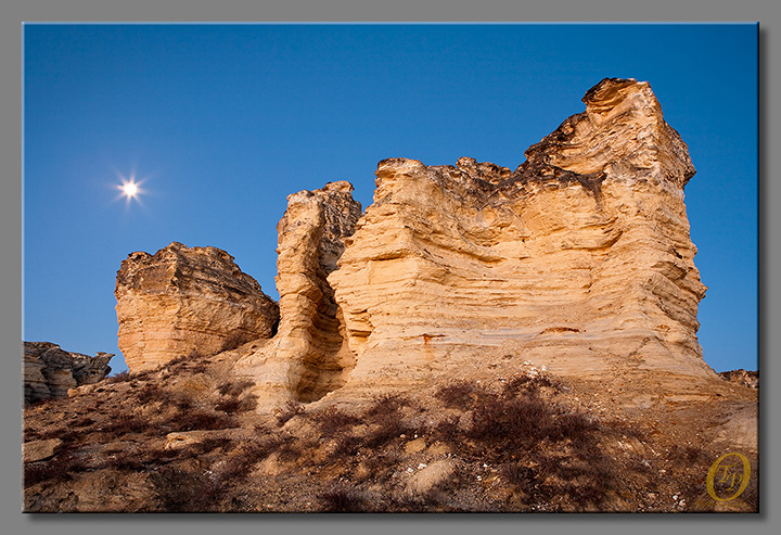 Castle Rocks & Moon