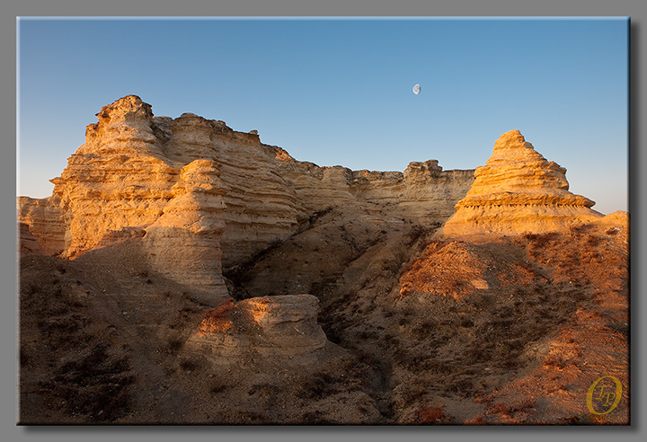 Chalk Formations at Sunrise