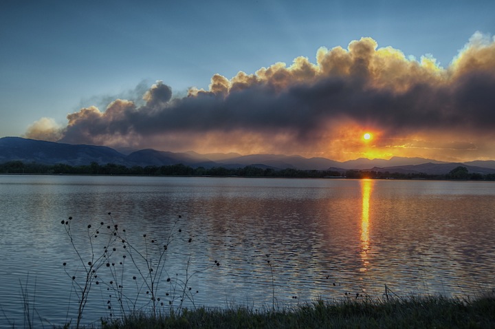 High Park Fire from Fort Collins