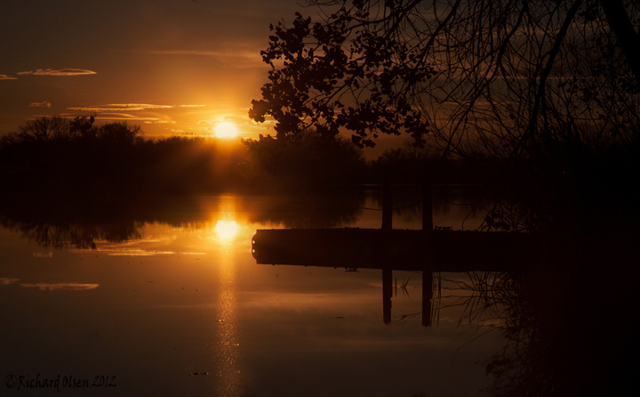 Peaceful sunset