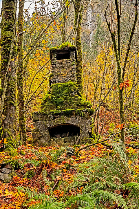 Old Mist Falls Lodge Fireplace