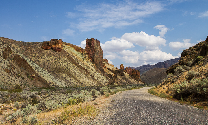 Leslie Gulch from the Lake