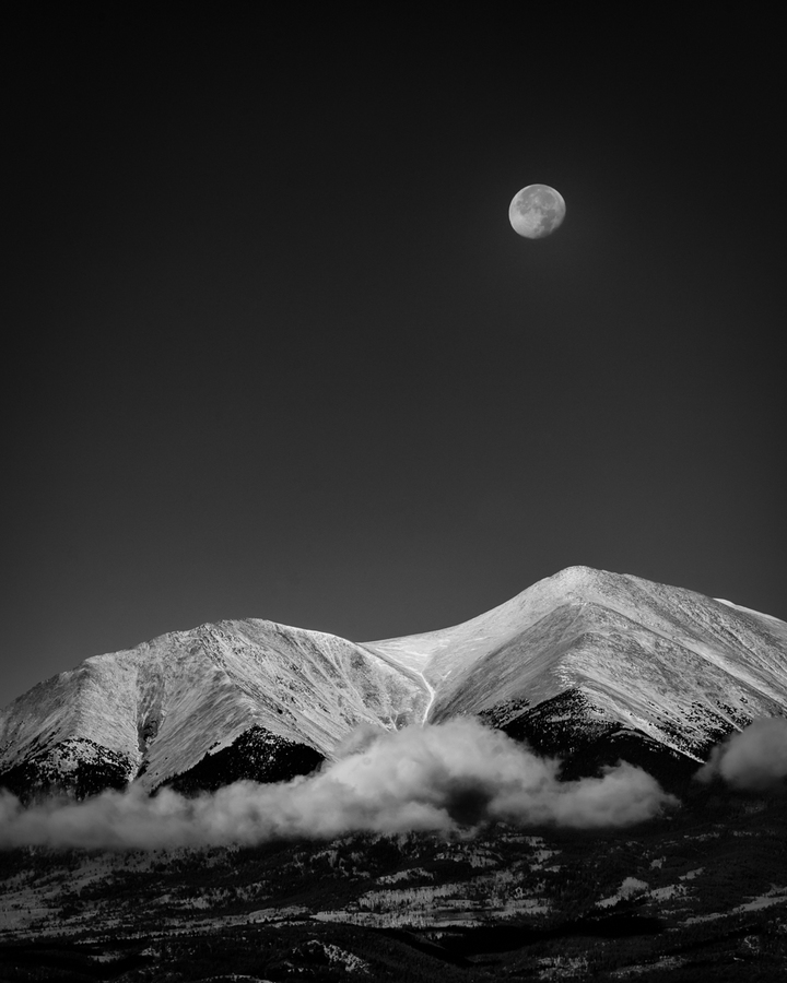 Shavano Moonset