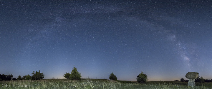 Milky Way and Mushroom Rock 3 (pano)