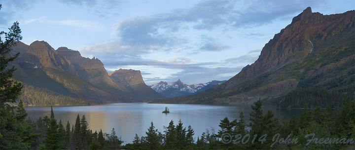 Glacier NP Wild Goose Island Sunrise