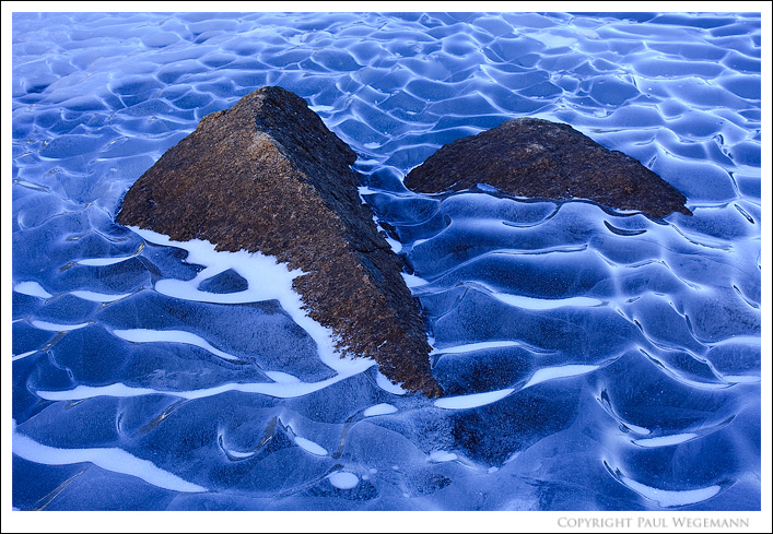 Frozen waves on Dream Lake