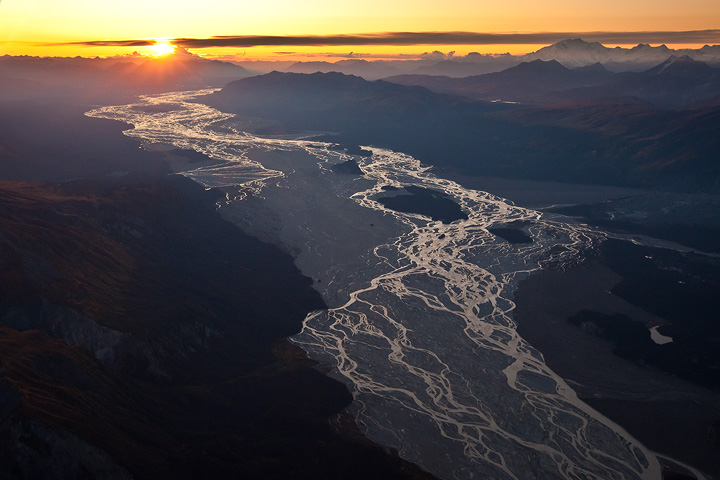 Sunset on the Chitina