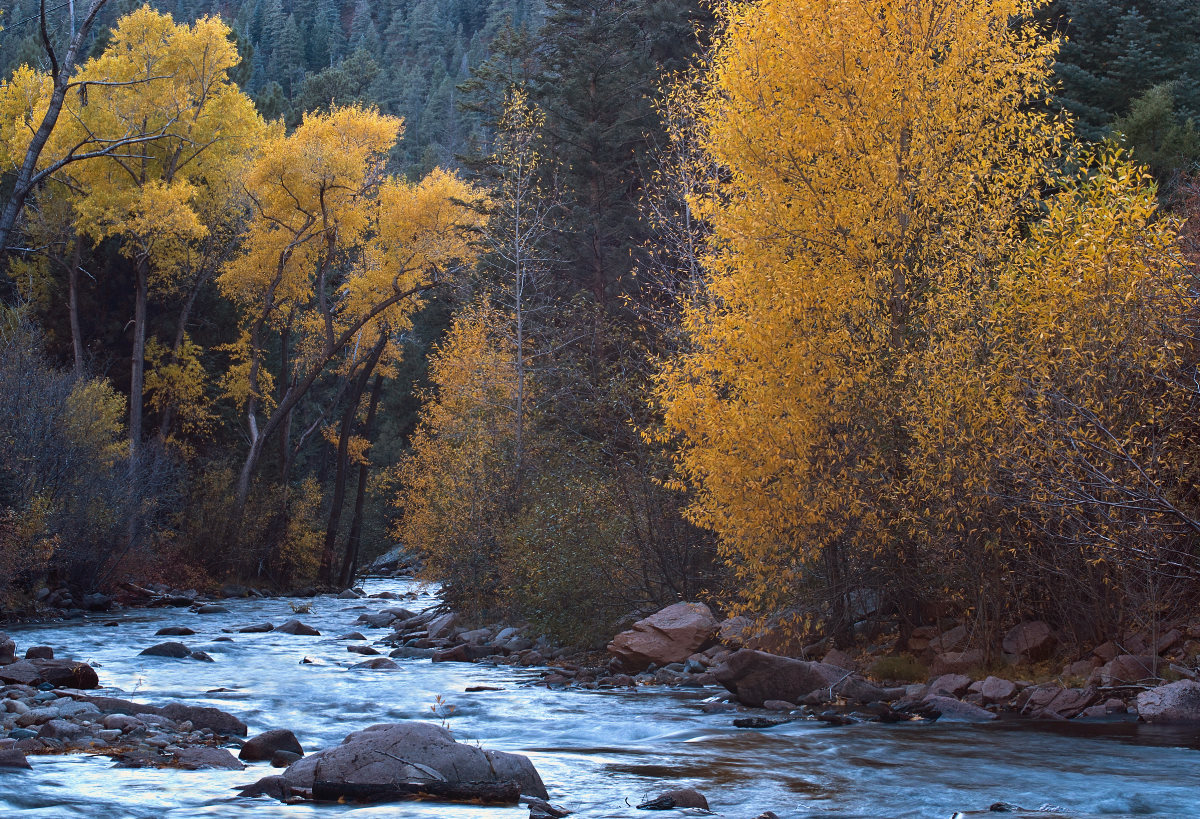 Pecos canyon twilight