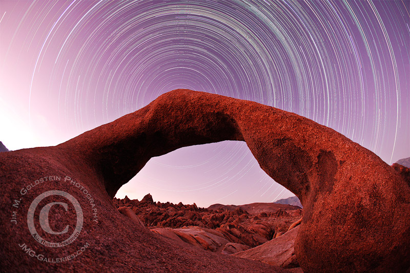 Mobius Arch  Star Trails