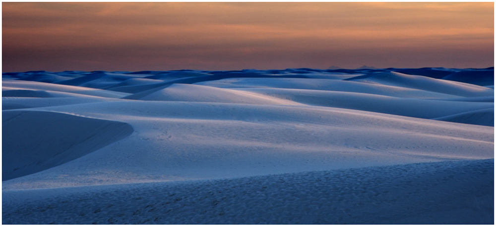 Dusk at White Sands