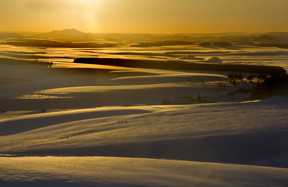 Snowy Sunset