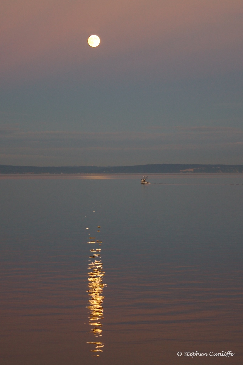 Moonrise at Sunset
