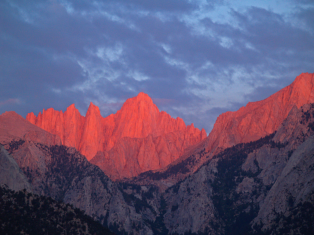 Dawns red glow
