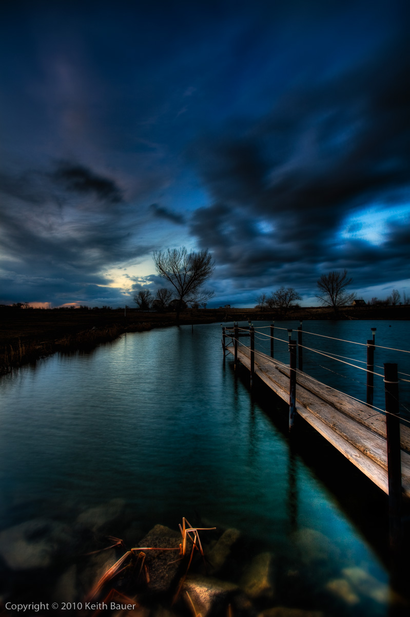 Stormy Night at the Pond