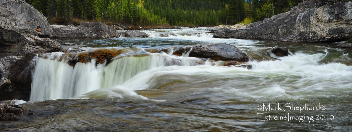 Elbow Falls at Dusk