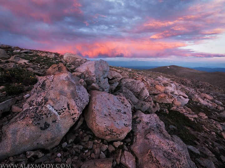 Sunset on Mt. Evans, CO