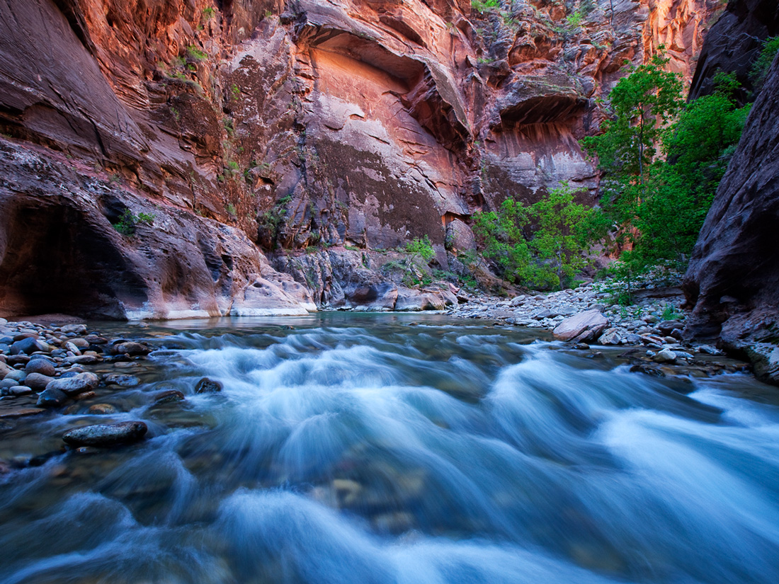 Zion Narrows Big Flow
