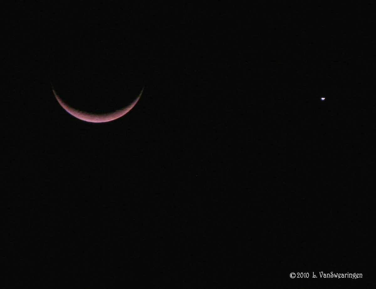 Crescent Moon and Venus