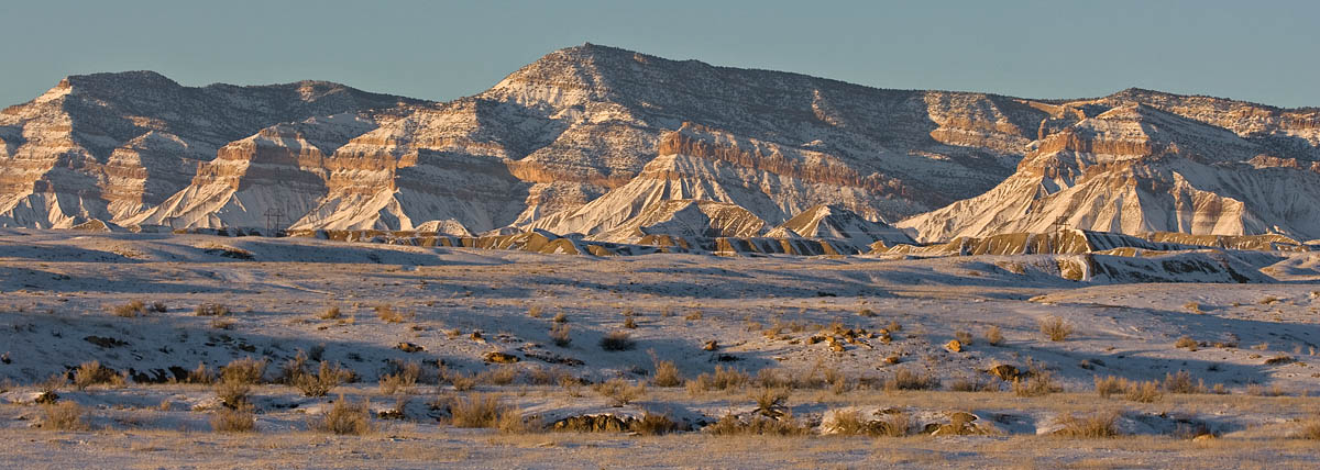 Snowy Book Cliffs
