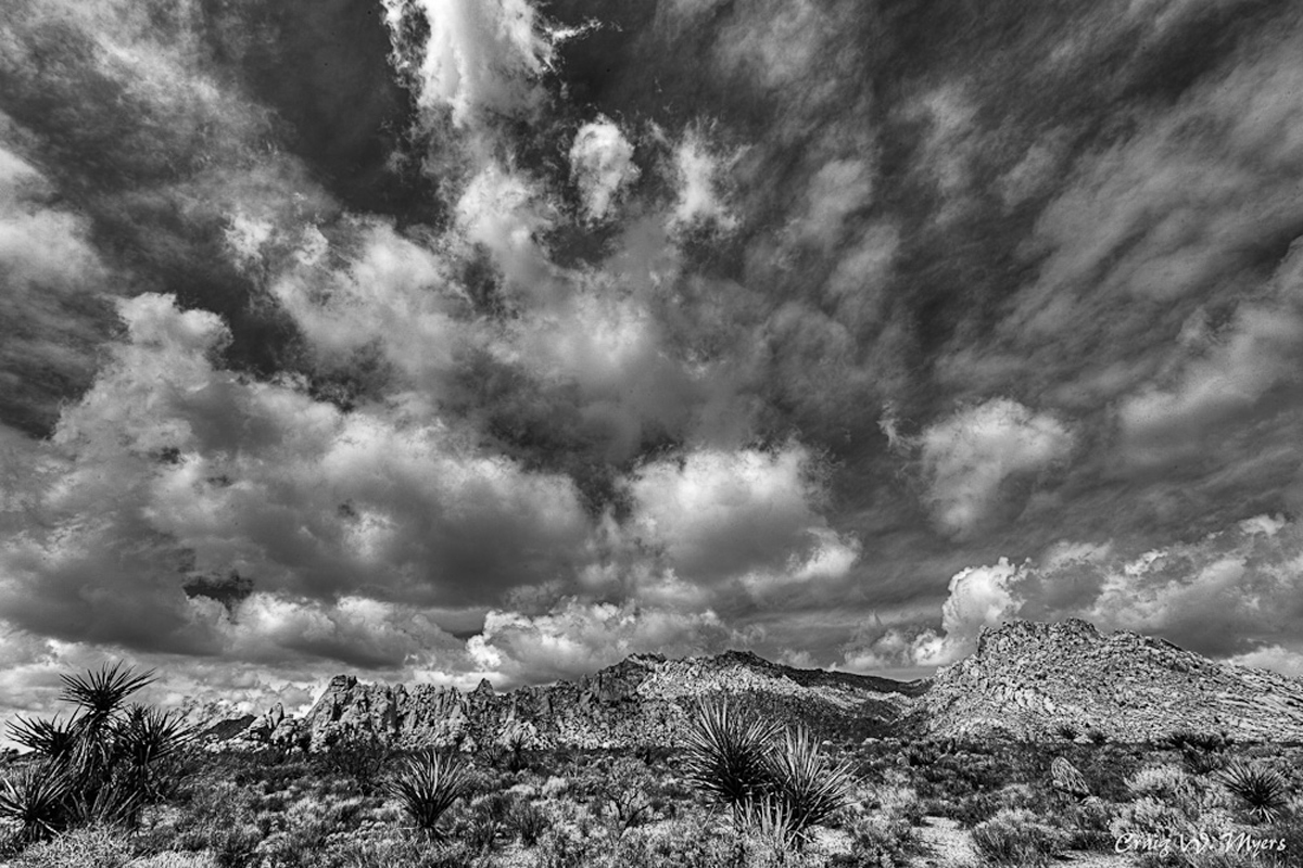 Mojave Skies - B&W