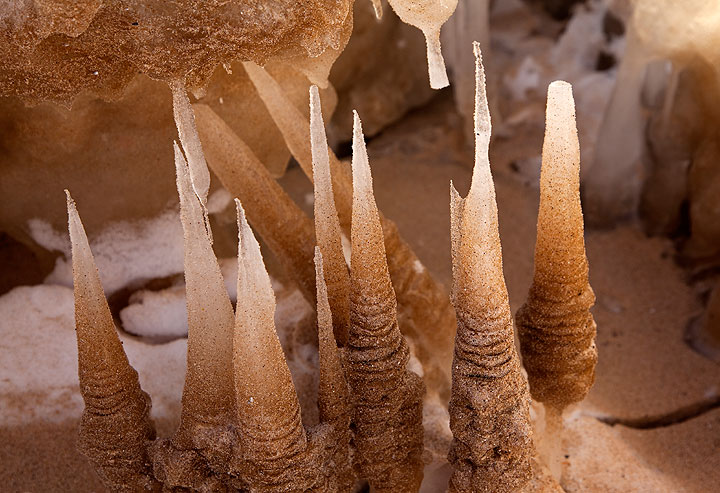 Sand/Ice Stalagmites