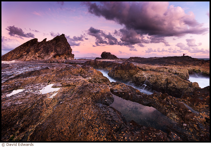 Dawn at Currumbin Rock