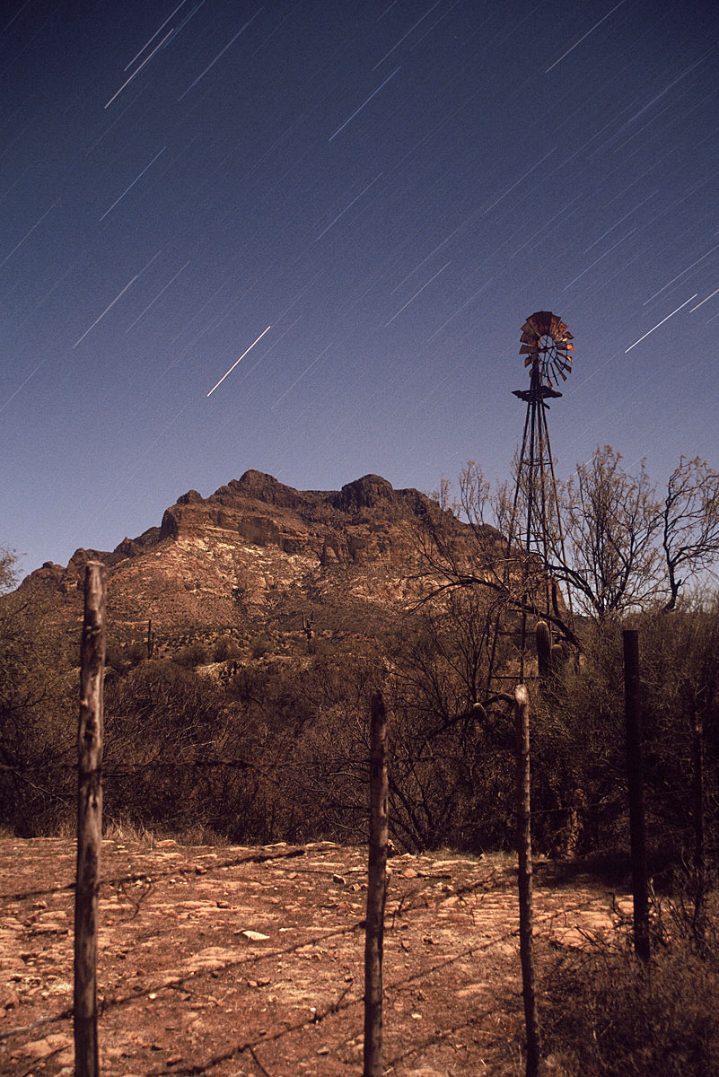 Picketpost Mt. at night