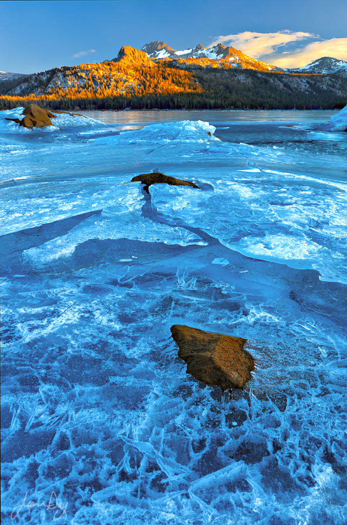 Frozen High Sierra Lake