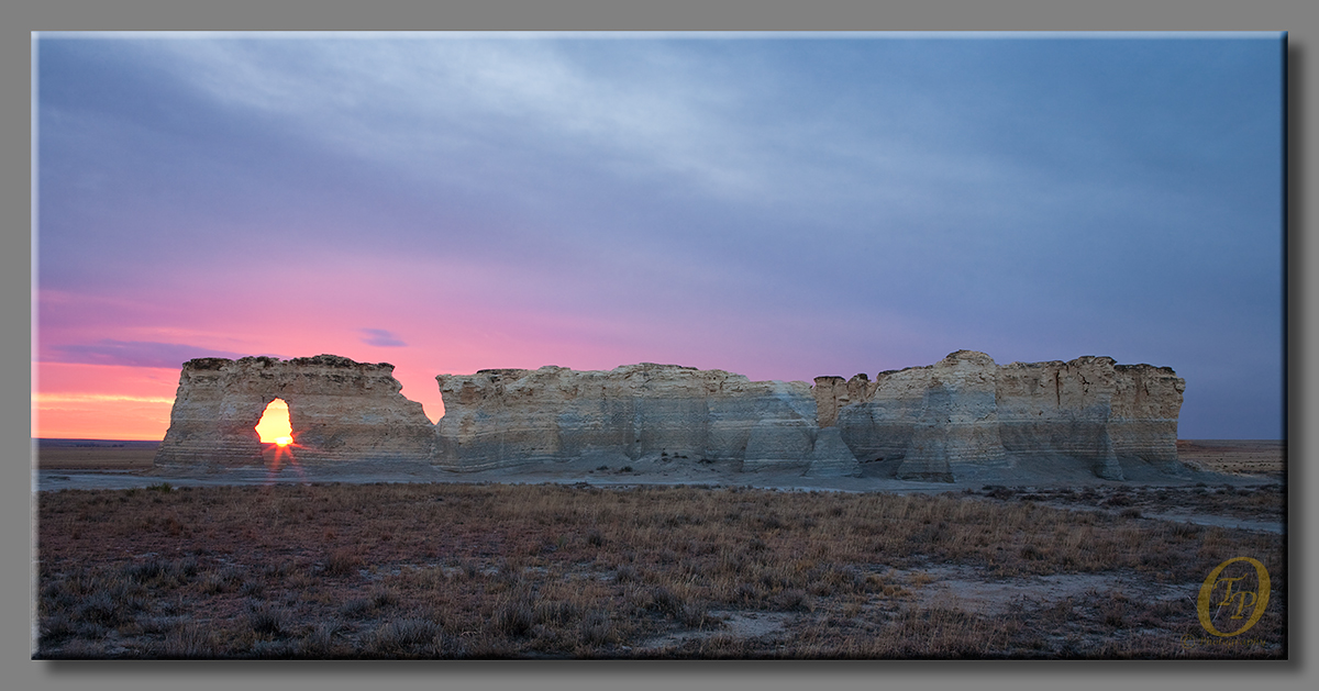 Monument Rocks Sunset