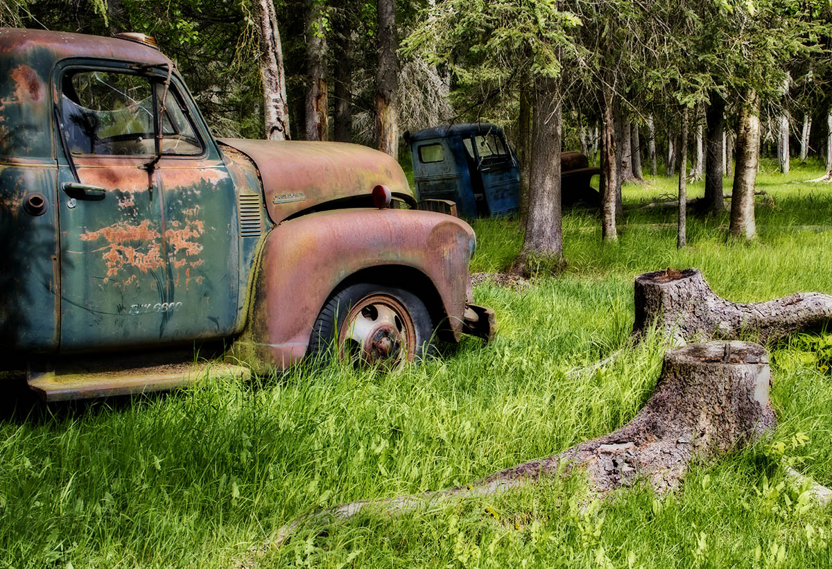 Two Old Trucks
