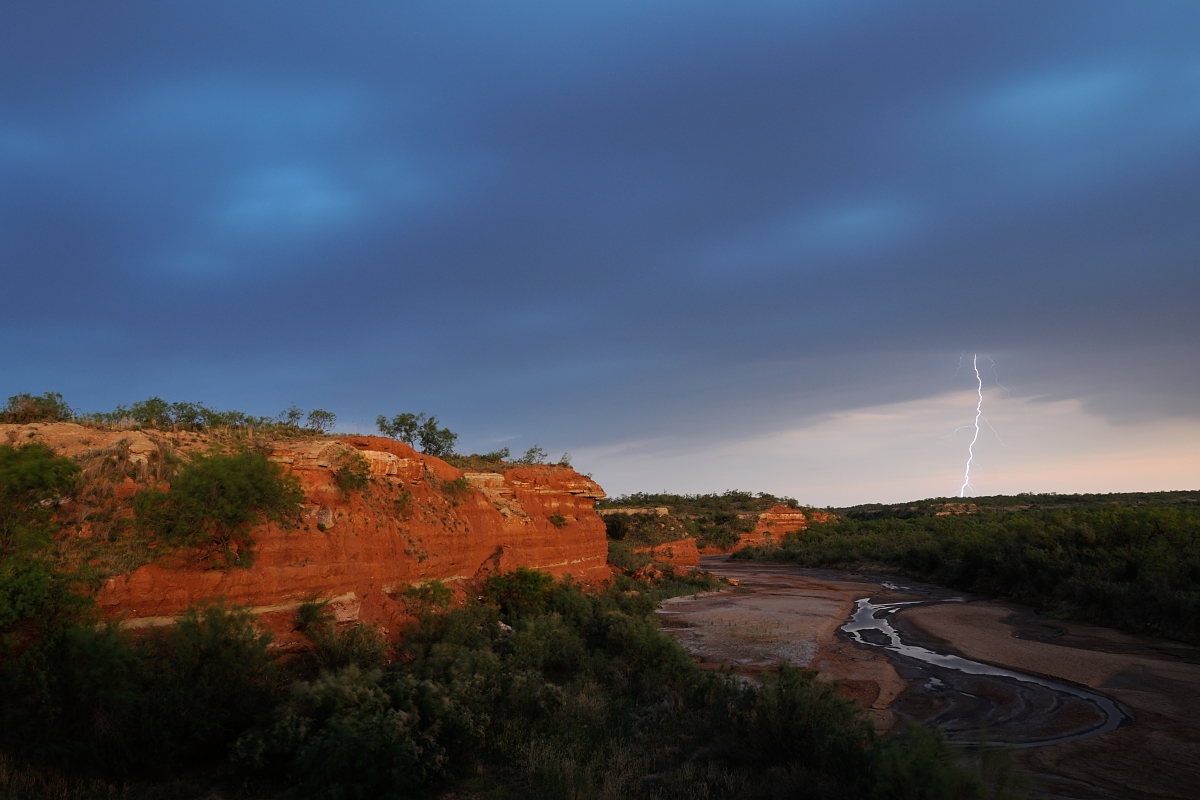Brazos storm light