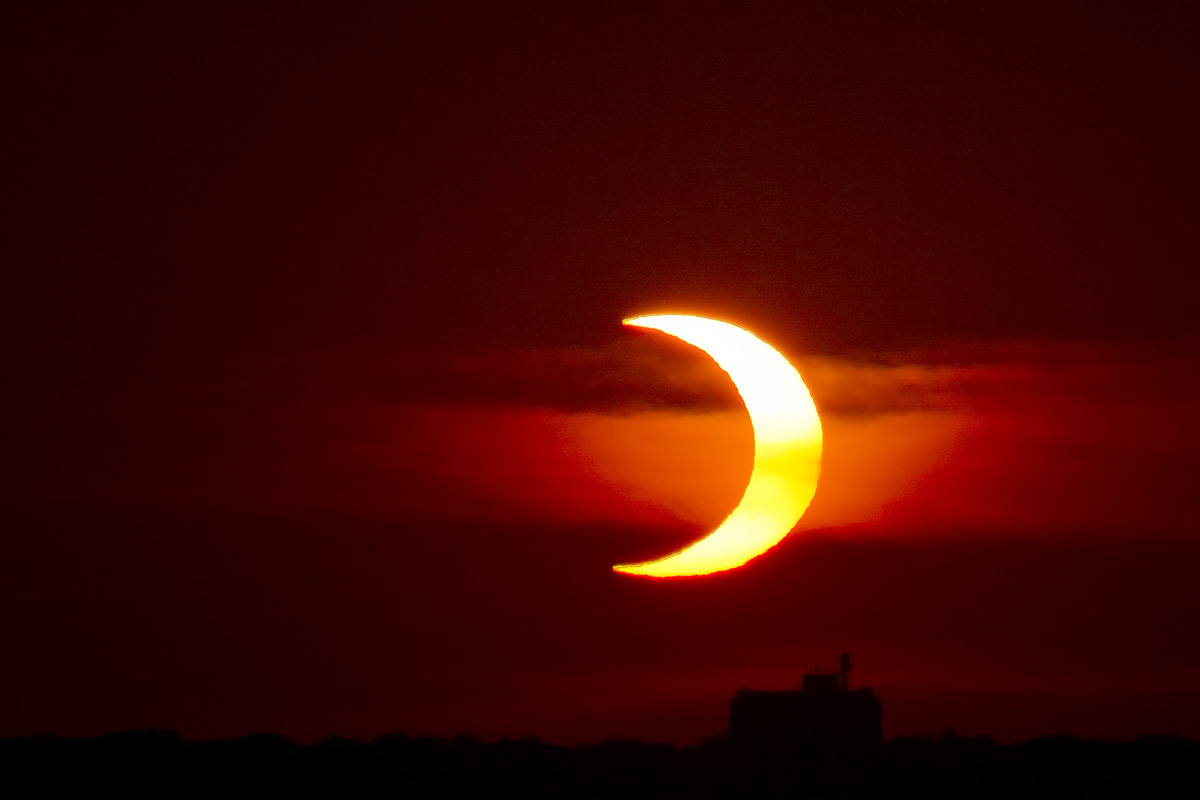 Solar eclipse, Kansas