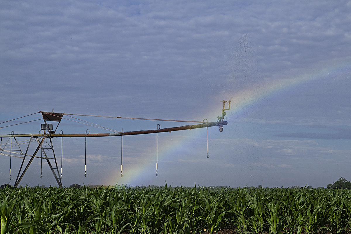 Irrigation rainbow