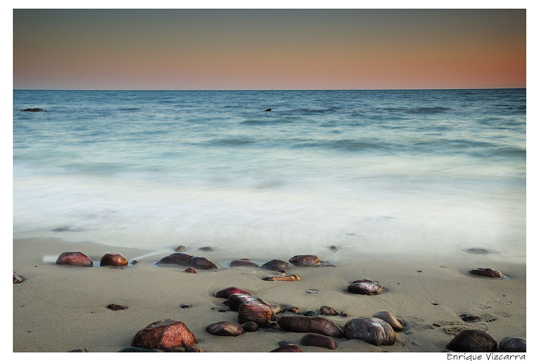 Rocks, sea and sky