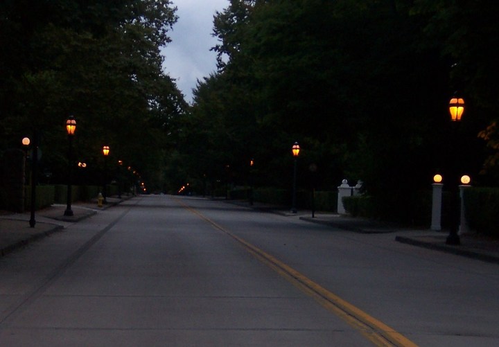 gas street lights