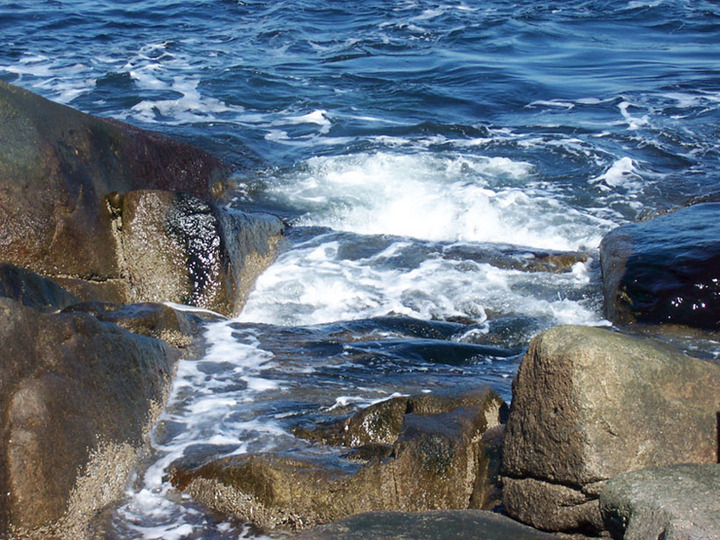 blue water