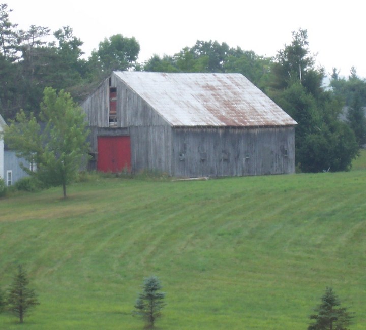 Barn with the Red door
