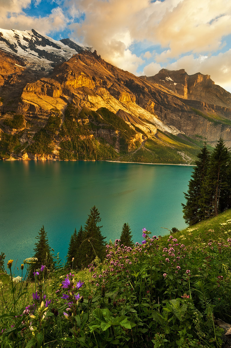 Sunset at Oeschinensee