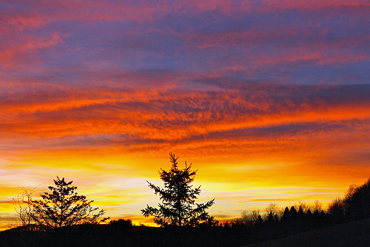 Sunset. 