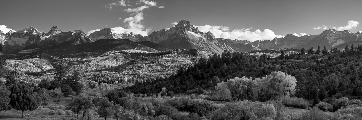 Sneffels Pano in B&W