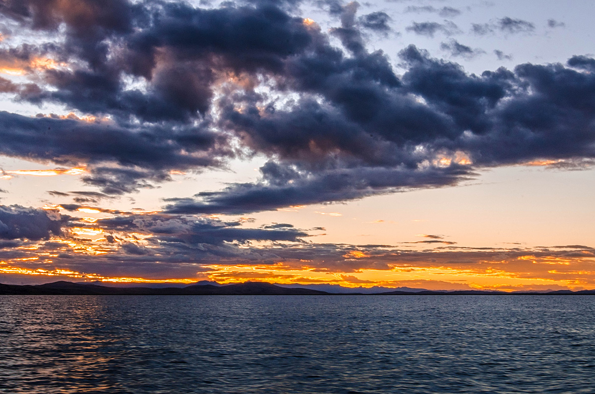 Sunset on Lake Titicaca