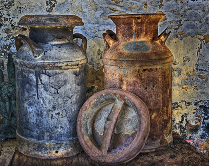 Old Milk Cans