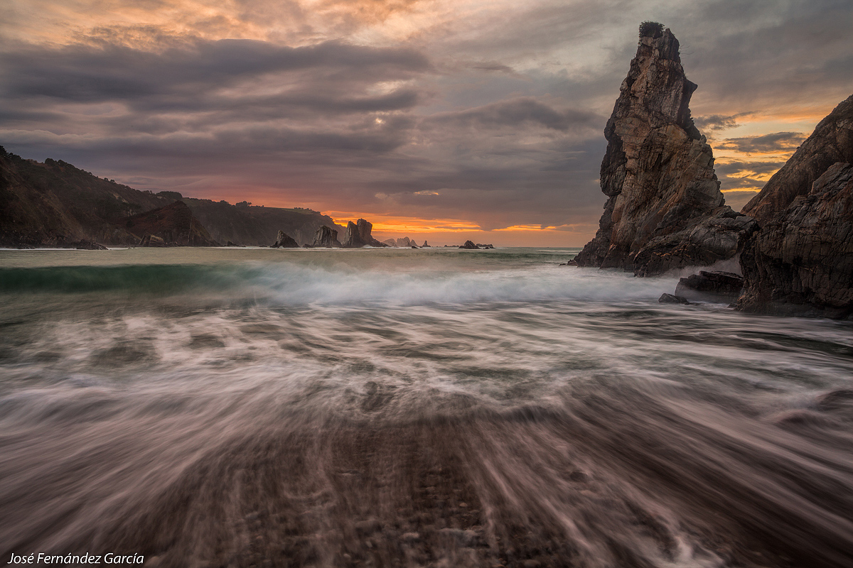 Sunset on the beach