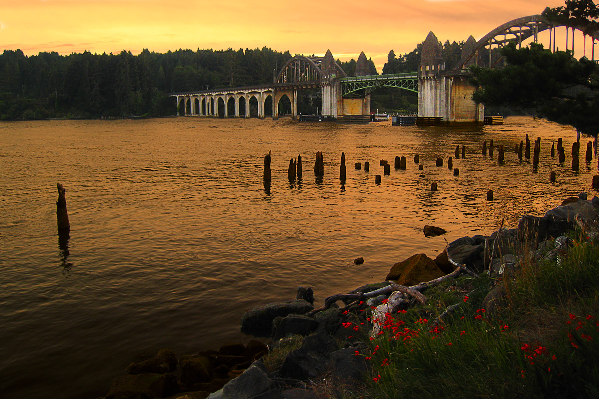 Sunset on the Siuslaw