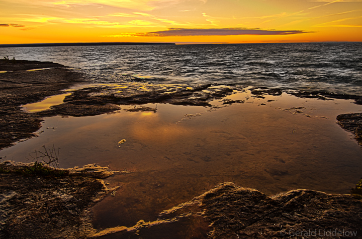 sundown on lake Superior