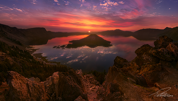 Crater Lake Sunrise