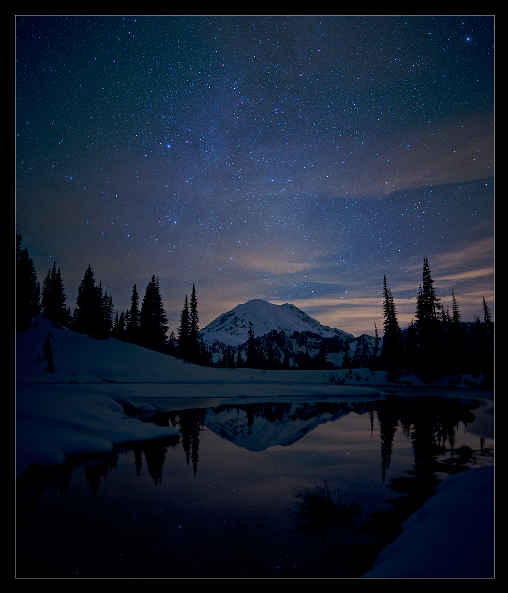 Mt Rainier Night View