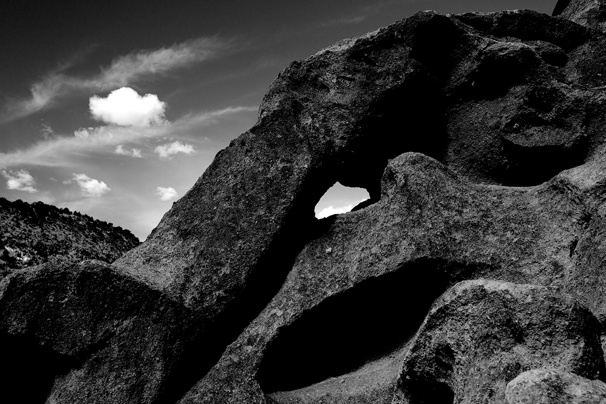 Bandolier rock sculpture